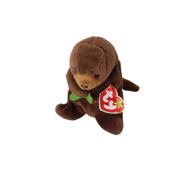 TY Beanie Babies Seaweed Otter w/ Hang Tag 1995 ERRORS 66922